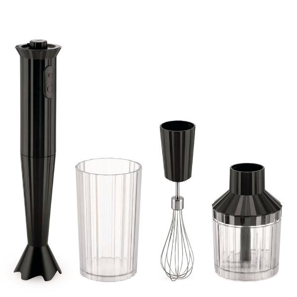 Alessi Plissé stavmikser med tilbehør – svart