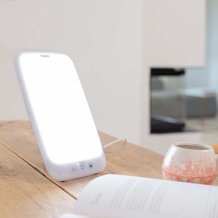 Lysterapi lampe i bruk