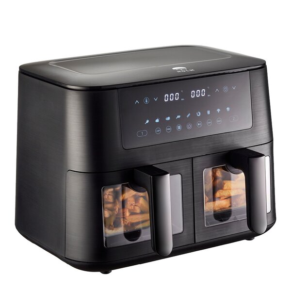 Holm dobbel airfryer 9 L – 2800 W (matt svart)