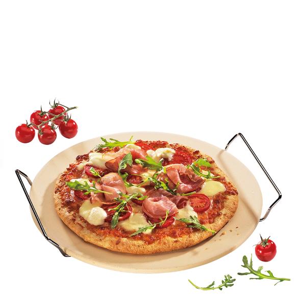Küchenprofi pizzastein med stativ – 30 cm