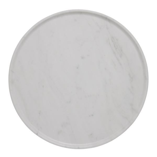 Lene Bjerre Ellia serveringsfat 40×40 cm – hvit marmor, tidløs eleganse