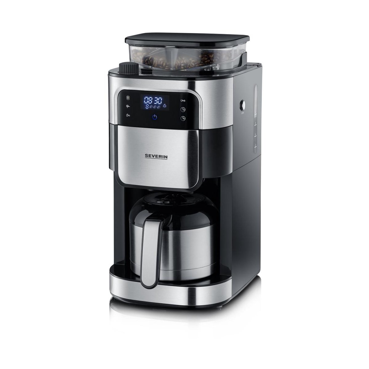 Severin KA 4814 kaffetrakter med kvern 8 kopper svart