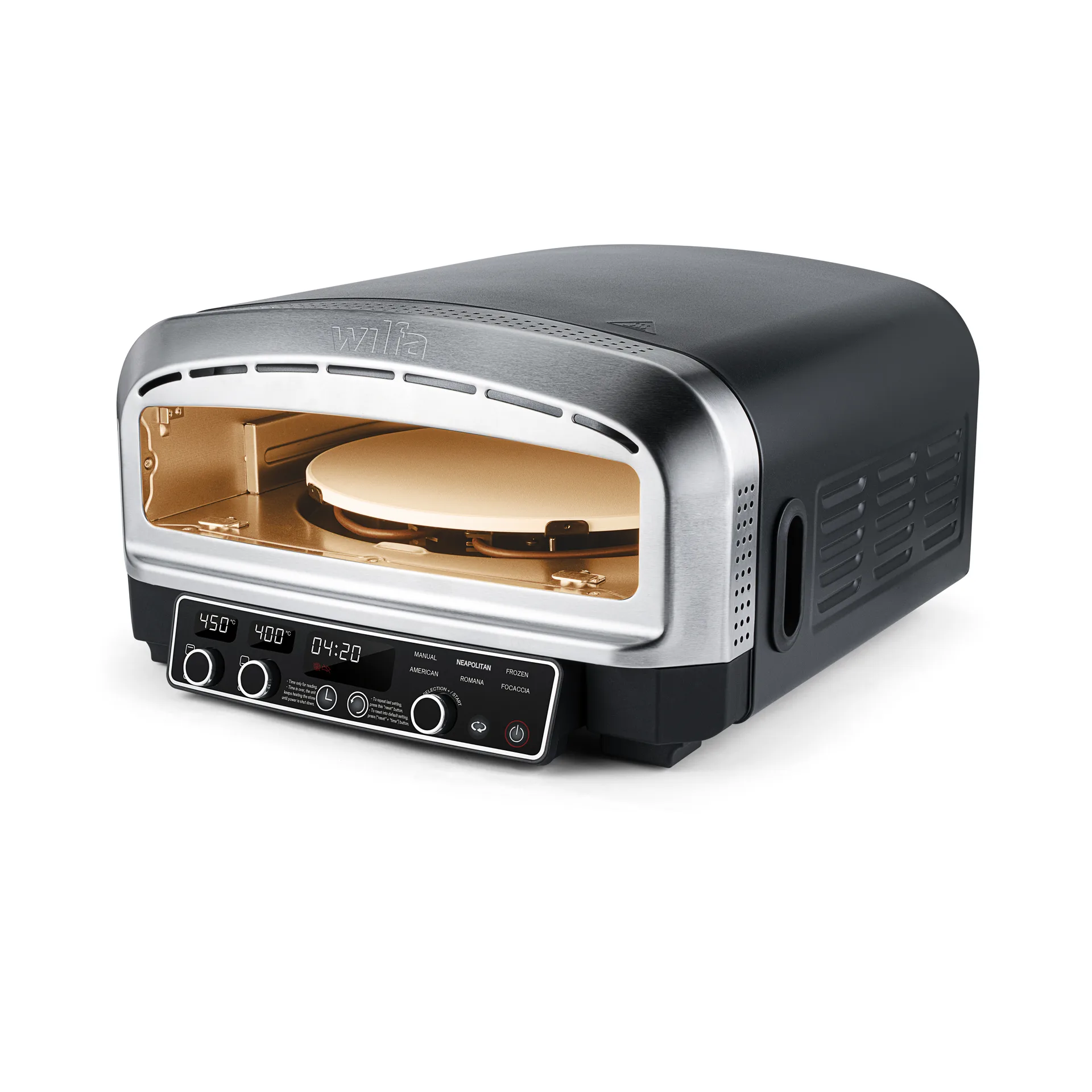 Wilfa Crust PO2B‑E2200: elektrisk pizzaovn for innebruk
